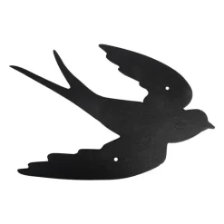 Sale Décoration murale hirondelle noire en fonte 38x30 cm