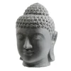 Best SEDA Décoration pour jardin aquatique coloris noir en pierre reconstituée figurine tête de bouddha - 75 cm