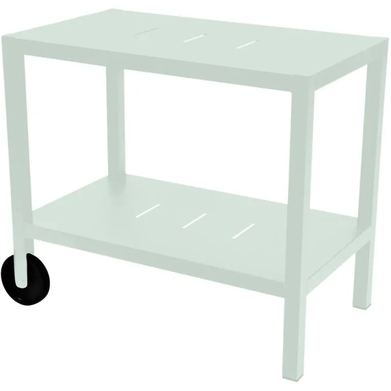 Hot FERMOB Desserte Quiberon coloris vert en aluminium - 90 x 50 x 75 cm