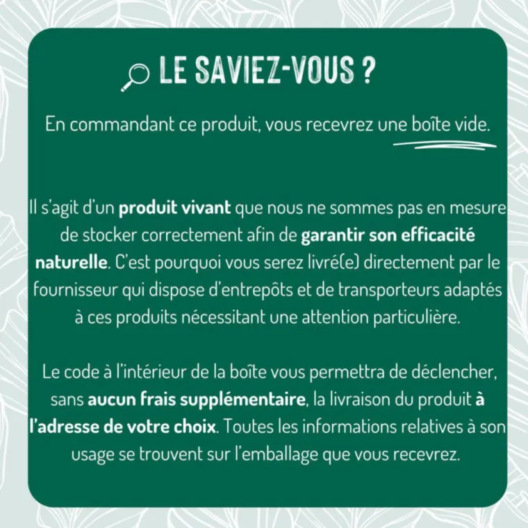 New PROTECTA Diffuseurs de trichogrammes anti-chenilles défoliatrices - Les 4 pièces