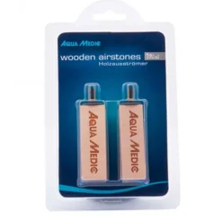 New BLUE CORAL Diffuseurs mini air en bois, lot de 2, AQUA MEDIC - modèle Wooden Airstones, 5.7cm