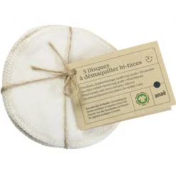 Outlet ANAÉ Disques lavables en cellulose et coton Anaé - lot de 5