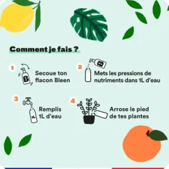 BLEEN Duo engrais plantes vertes et agrumes liquide naturel - 2 x 450 mL