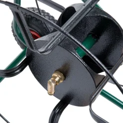 Best BOTANIC® Dévidoir sur roue en métal vert - 120 m