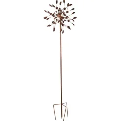 Outlet SMART GARDEN Eolienne solaire Breeze coloris marron en métal Smartgarden - 215 x 58 x 25 cm