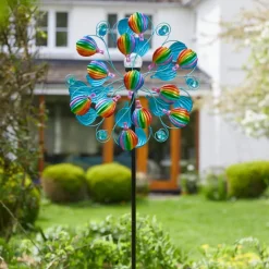 Best SMART GARDEN Eolienne solaire SkyRunner coloris bleu en métal Smartgarden - 213 x 58 x 25,5 cm