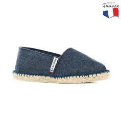 Outlet BLACKFOX Espadrilles unies Eneko Bleu jean