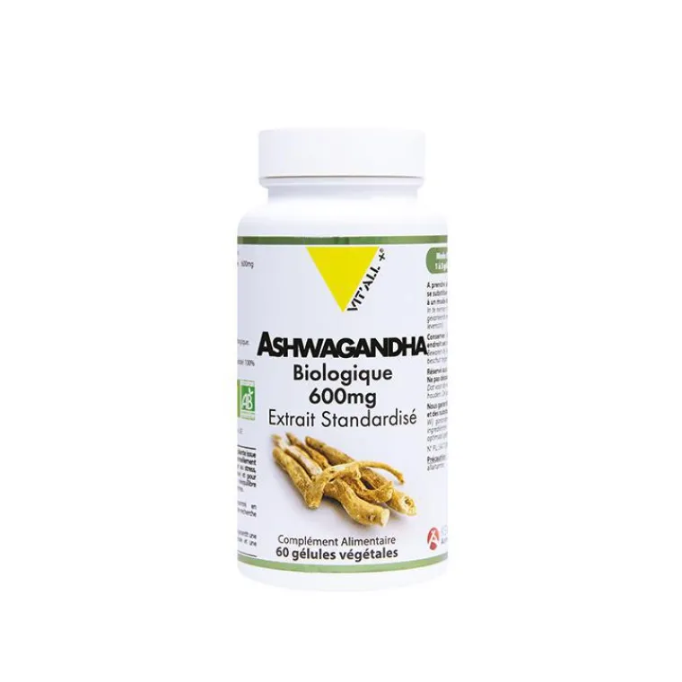 Best VIT'ALL+ Extrait standardisé d’ashwagandha en boite de 600 mg