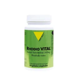 VIT'ALL+ Extrait standardisé rhodio vital en boite de 30 gélules