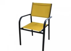 Hot PROLOISIRS Fauteuil de jardin en aluminium et toile Duca