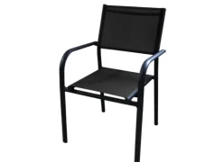 Hot PROLOISIRS Fauteuil de jardin en aluminium et toile Duca