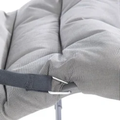 Hot FIAM Fauteuil en aluminium et toile Oléfine gris Fiesta Soft - 86/99 x 62 cm