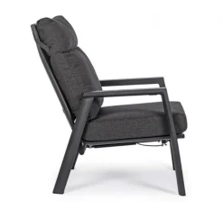 Clearance Fauteuil inclinable KLEDI - Anthracite - BIZZOTTO