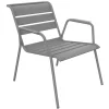 Hot FERMOB Fauteuil lounge en acier gris Lapilli Monceau - 87 x 77 x 86 cm