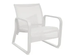 Discount Fauteuil lounge en aluminium blanc PROLOISIRS Quenza II