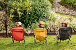 Best Fauteuil relax en aluminium graphite et toile textylène grise Easy - 127 x 61 x 28,5 cm