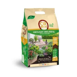 Sale OR BRUN Fertilisant 100% végétal . Le sac de 8 kg