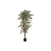New Ficus Hawaii vert panaché artificiel en pot plastique H 180 x Ø 90 cm