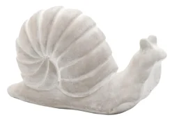 Sale EDA Figurine escargot coloris gris en ciment 21 x10,5 x 12,5 cm