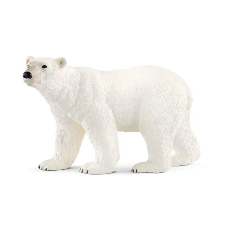 Sale SCHLEICH Figurine Ours Polaire Série Animaux sauvages 12,2x5,7x7,2 cm