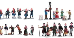 Online LEMAX Figurines assorties pour village de Noël Vail village - 6 pièces