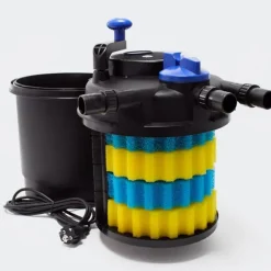 New BLUE CORAL Filtre pression pour bassin avec UV et pompe, SUNSUN CPF-2500 - Kit Premium