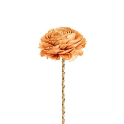 Discount NATURALYS Fleur en bois de Sola et coco forme Gardénia - Ø 8 x H 51 cm