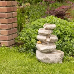 Sale KAEMINGK Fontaine à LED imitation pierre