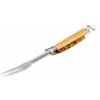 Outlet SOMAGIC Fourchette pour barbecue en inox et manche bambou - 44 cm