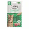 BUBIMEX Friandise en crème pour chat thon et poulet Creamy x 4 - 60 g