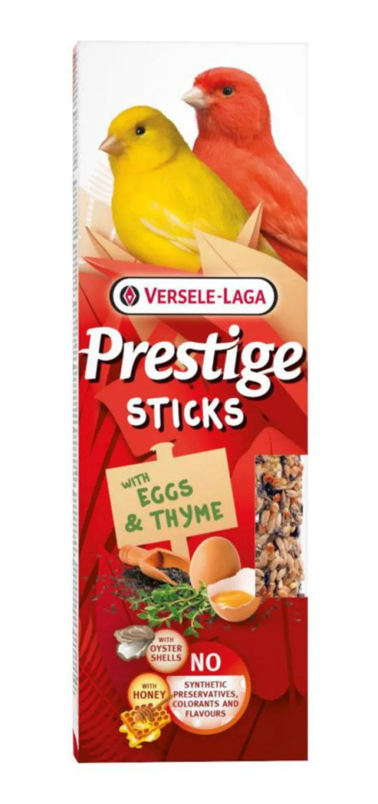 Best VERSELE LAGA Friandises pour canaris Prestige Sticks Œufs & Thym - 2 x 30 g