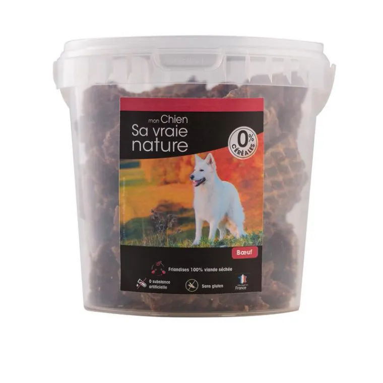 Hot SA VRAIE NATURE Friandises pour chien 100% viande de boeuf séchée - 350 g