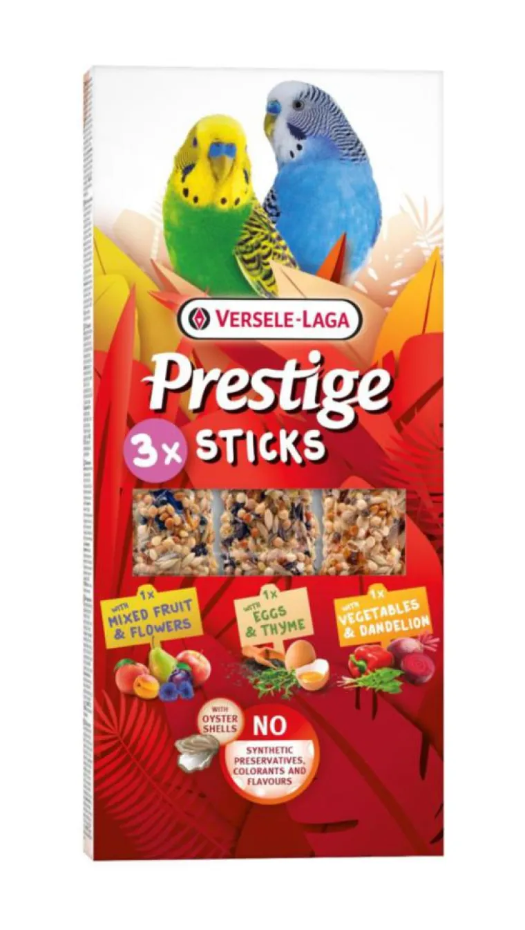 Sale VERSELE LAGA Friandises pour petites perruches Prestige Sticks Triple Variety Pack - 3 x 30 g