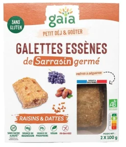 Hot GAIA Galettes essènes au sarrasin bio - 2 x 100 g