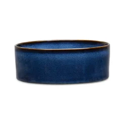 SCRUFFS Gamelle pour chien en grès coloris bleu nuit Reactive Glaze - 19 x 19 x 8 cm