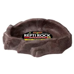 Online ZOOMED Gamelle pour reptile en plastique recyclé coloris gris Repti Rock - Taille XL