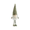 Best Gnome blanc debout avec bonnet vert Gus grand modèle - 87 cm