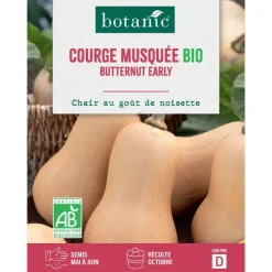 Sale BOTANIC® Graines de courge musquée butternut early bio - graines à semer
