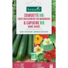 BOTANIC® Graines de courgette verte non coureuse maraichers bio et de capucine naine bio - graines à semer