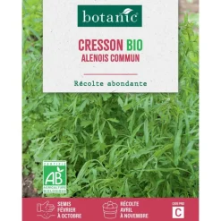 Hot BOTANIC® Graines de cresson alénois commun bio - graines à semer