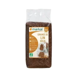 MARKAL Graines de lin brun bio Sachet - 500 g