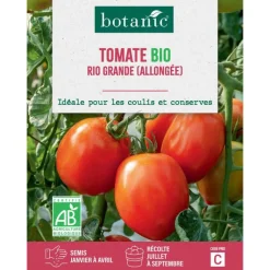 BOTANIC® Graines de tomate rio grande bio allongée - graines rio semer
