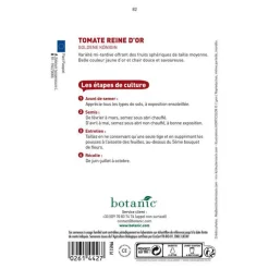 Outlet BOTANIC® Graines de Tomates reine d’or bio - graines à semer