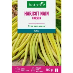 Clearance BOTANIC® Graines d'haricot nain carson - graines à semer 100 g