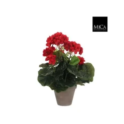 Online Géranium rouge plante artificielle en pot H 34 x Ø 20 cm