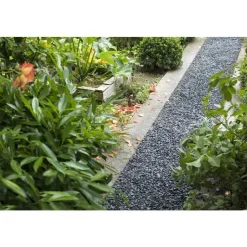 BOTANIC® Graviers de marbre noir ébène calibre 8 à 12 mm en sac de 20 kg