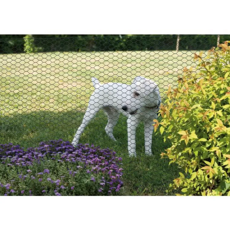 Hot NORTENE Grillage Galvanex maille hexagonale 4,1 cm Métal plastifié Vert L10 m x H100 cm