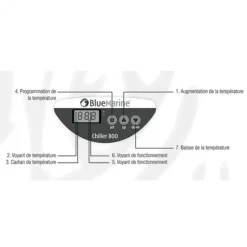 Hot BLUE MARINE Groupe froid Chiller 800 pour aquarium 300 à 600L - BLUEMARINE