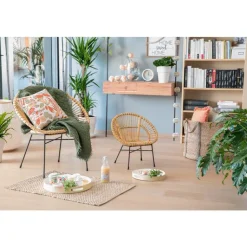 Best Guirlande de 10 boules de papier origami Vert kaki 2,5 m