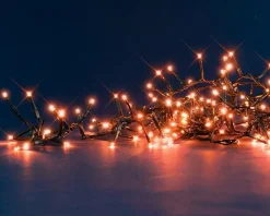 Discount BLACHÈRE ILLUMINATION Guirlande lumineuse à 170 LED cuivre + 30 LED flash sur câble vert Flicker Light® Compact - 5 m